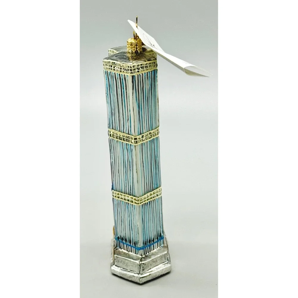 Christopher Radko HEROES ALL 9/11 Twin Towers NYC Glass Ornament Anniversary